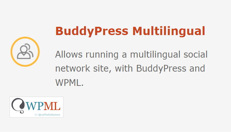 WordPress Multilingual BuddyPress Multilingual Add-on