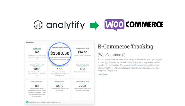 Analytify WooCommerce Addon WordPress Plugin