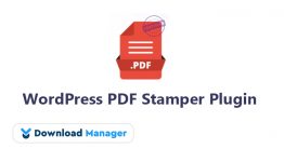 Download Manager PDF Stamper Addon WordPress Plugin