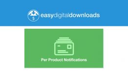 Easy Digital Downloads - Per Product Notifications WordPress Plugin
