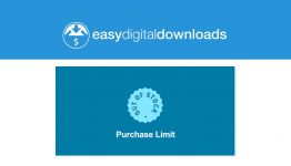 Easy Digital Downloads - Purchase Limit WordPress Plugin