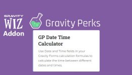 Gravity Wiz - Gravity Perks Date Time Calculator WordPress Plugin
