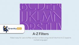 GravityView A-Z Filters Extension WordPress Plugin