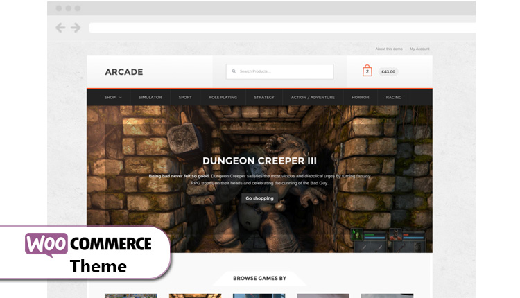 WooCommerce - Arcade Storefront WordPress Theme