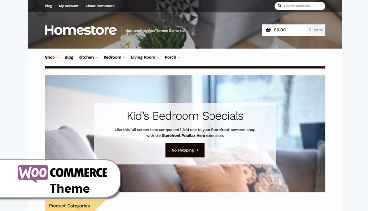 WooCommerce - Homestore Storefront WordPress Theme