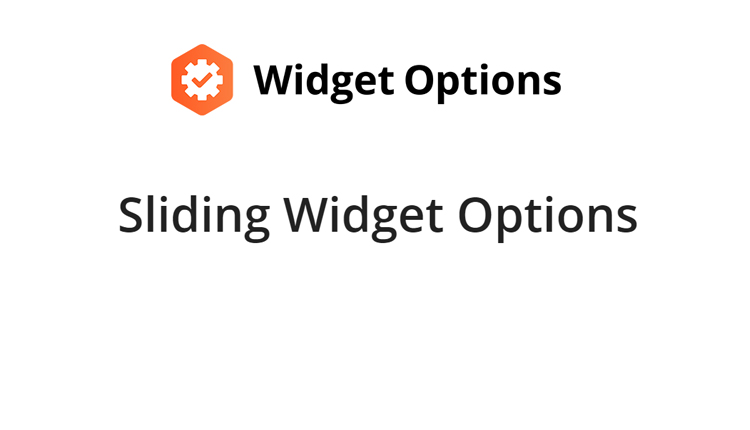 Sliding Widget Options WordPress Plugin