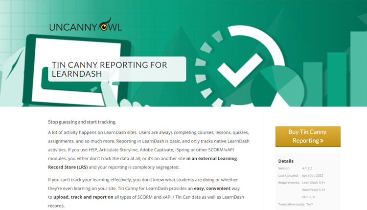 Tin Canny Reporting for LearnDash WordPress Plugin
