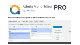 Admin Menu Editor PRO Version WordPress Plugin