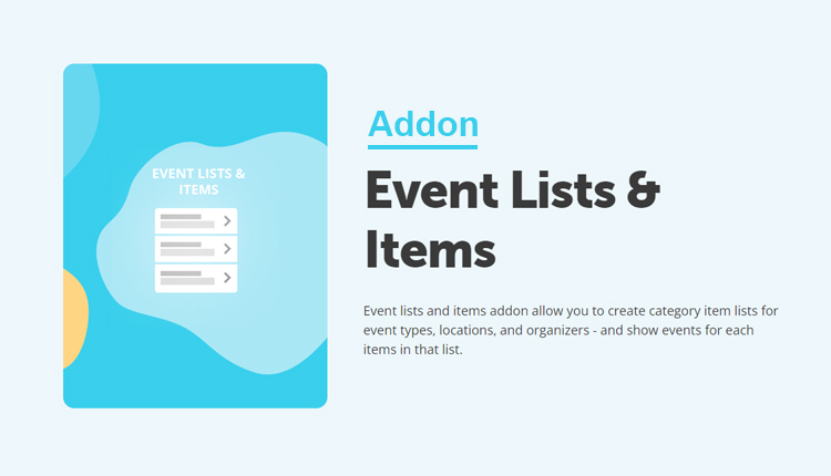 EventON Lists and Items Addon WordPress Plugin
