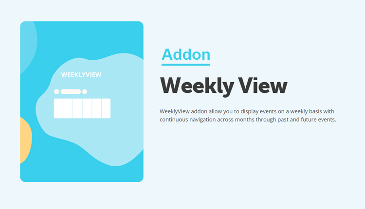 EventON Weekly View Addon WordPress Plugin