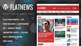 FlatNews Responsive Magazine WordPress Theme