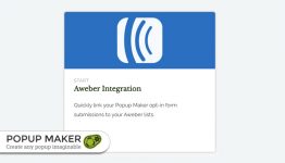 Popup Maker Aweber Integration Extension WordPress Plugin