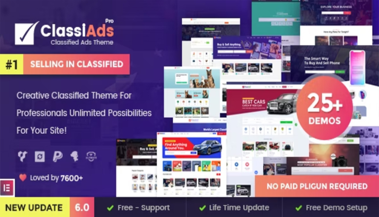 Classiads Pro Classified Ads Premium WordPress Theme