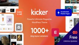 Kicker Multipurpose Blog Magazine Premium WordPress Theme