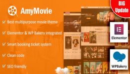 AmyMovie Movie & Cinema Premium WordPress Theme