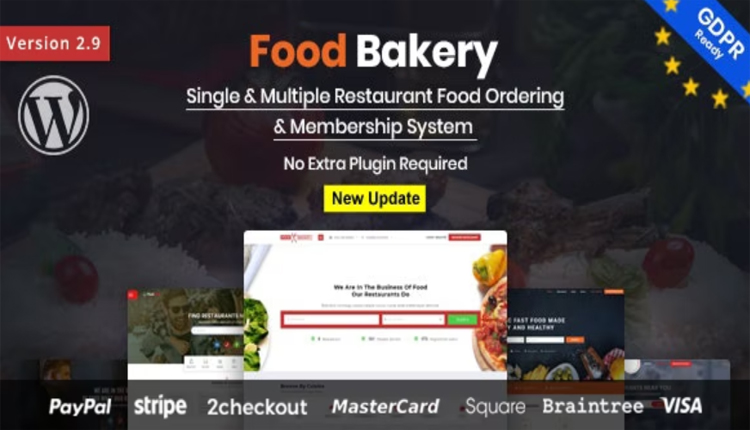 FoodBakery WordPress Delivery Restaurant Directory Theme