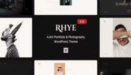 Rhye AJAX Portfolio Premium WordPress Theme