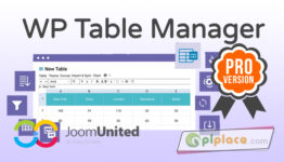 JoomUnited WP Table Manager Premium WordPress Plugin