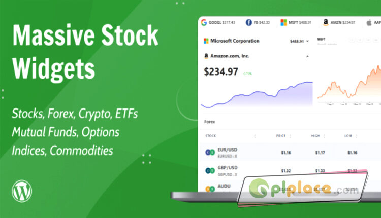 Massive Stock Widgets Financial Market WordPress Plugin